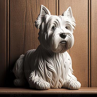 3D model st West Highland White Terrier dog (STL)